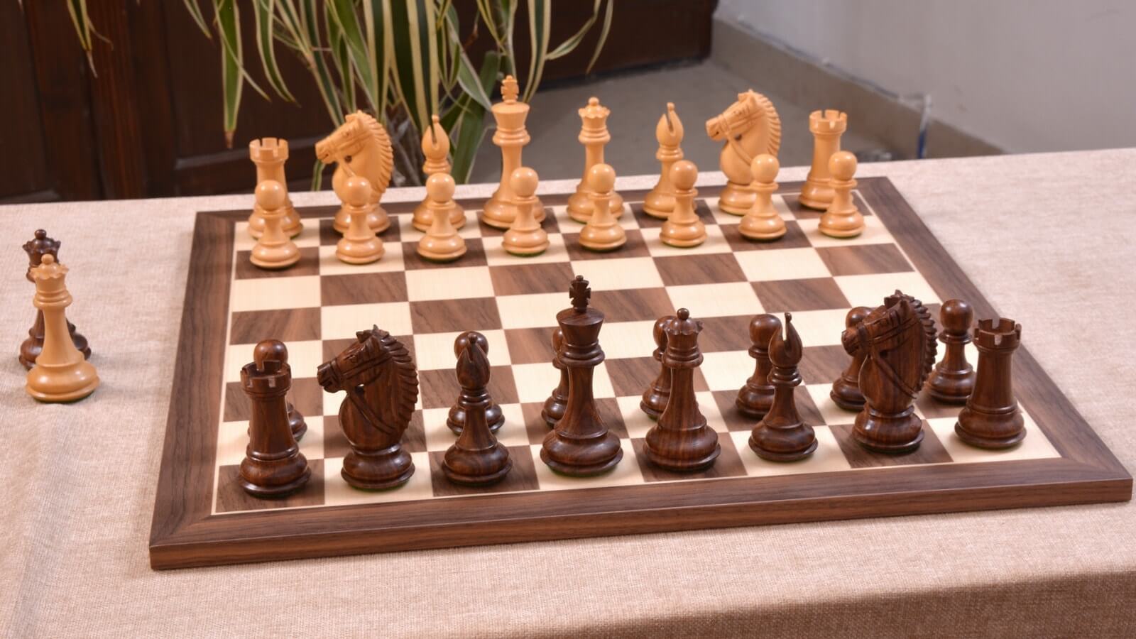 Schachfiguren aus Holz Gewichtet chess