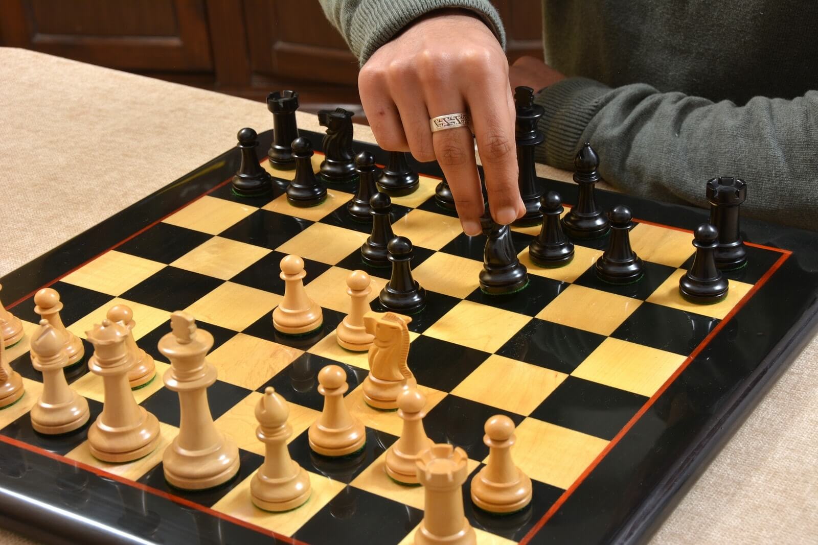 Pieces d'Echecs en Bois Précieux Pions