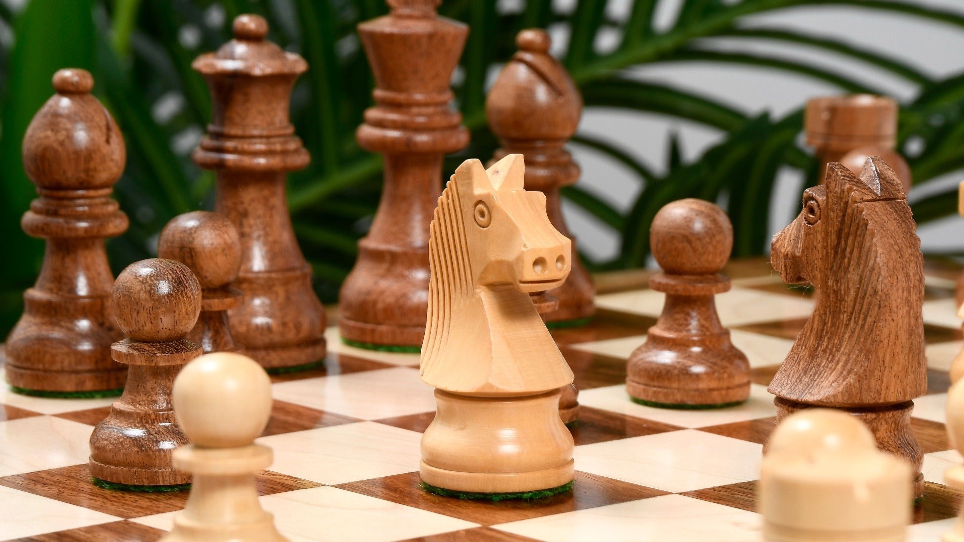 Klassische Schachfiguren Staunton Des Königs Schachbretter