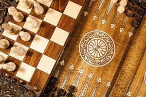 Luxusschachtisch Backgammon